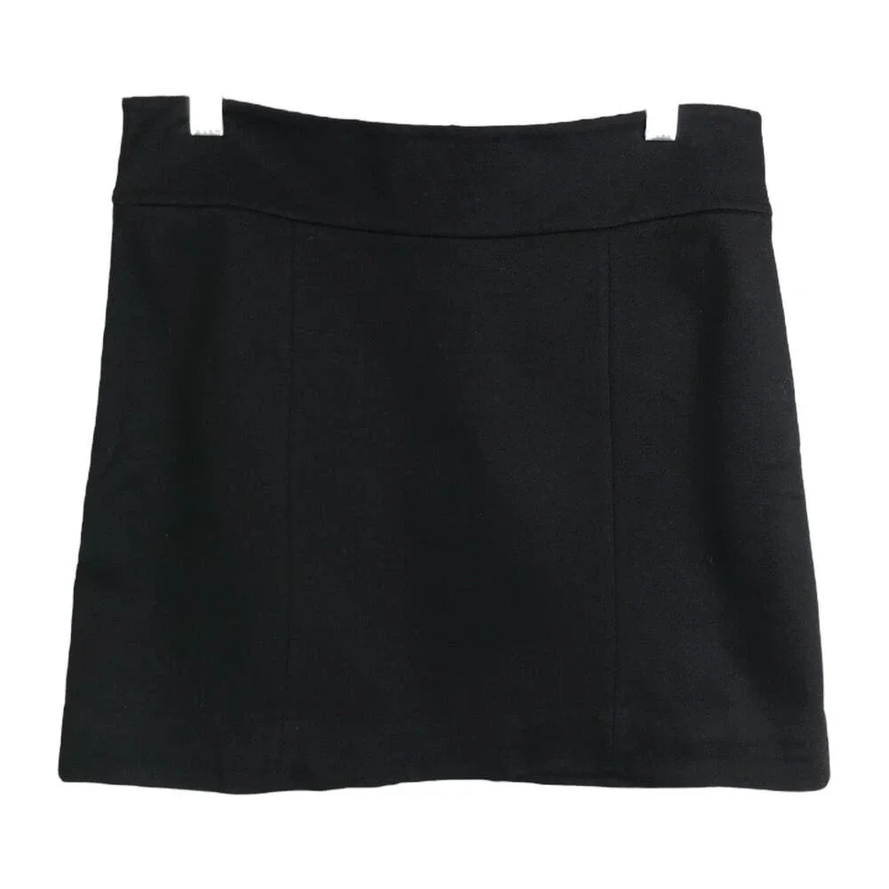 White House Black Market Skirt Women XS Black Mini‎ A-Line Minimalist Career